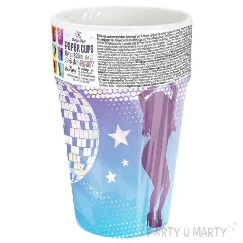 xx kubek retro disco 220ml 6szt zestaw