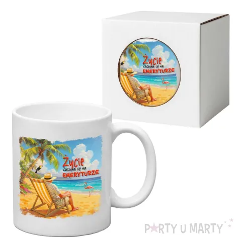 xx kubek zycie zaczyna sie na emeryturze hawaje emeryt