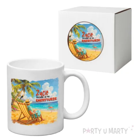 xx kubek zycie zaczyna sie na emeryturze hawaje emerytka