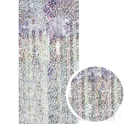 xx kurtyna party holograficzny 100x200cm