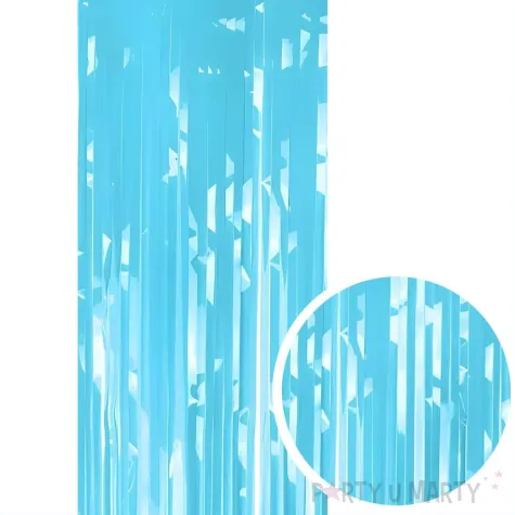 xx kurtyna party jasny blekit 100x200cm