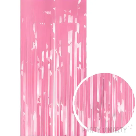 xx kurtyna party jasny rozowy 100x200cm