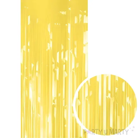 xx kurtyna party jasny zolty 100x200cm