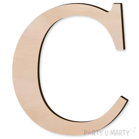 xx litera drewniana times c rozm xl