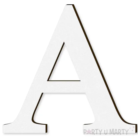 xx litera laminowana times a bialy rozm s