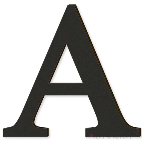 xx litera laminowana times a czarny rozm s