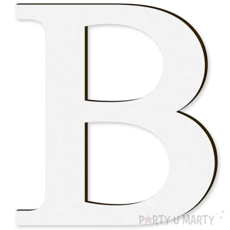 xx litera laminowana times b bialy rozm l