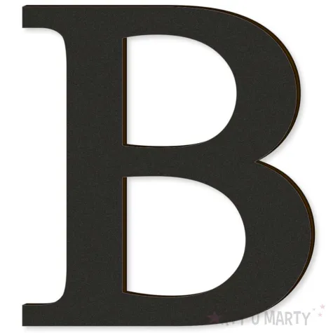 xx litera laminowana times b czarny rozm xl