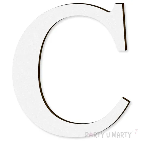 xx litera laminowana times c bialy rozm s