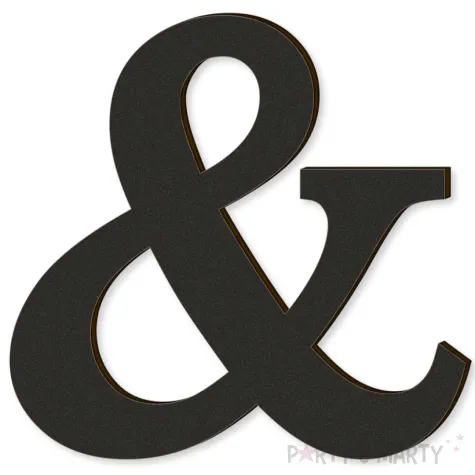 xx litera laminowana times czarny rozm m