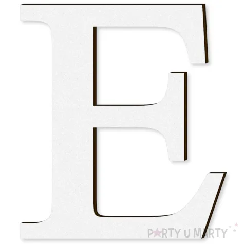 xx litera laminowana times e bialy rozm xl