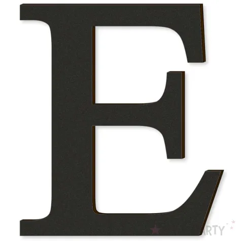 xx litera laminowana times e czarny rozm m