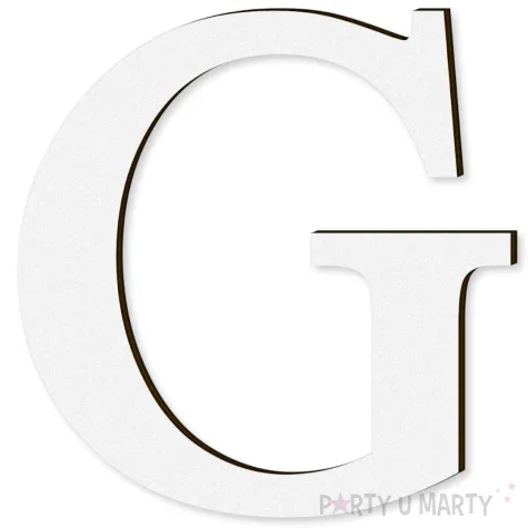 xx litera laminowana times g bialy rozm l