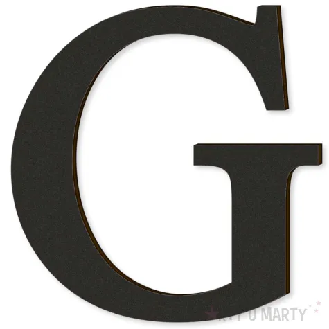xx litera laminowana times g czarny rozm xl