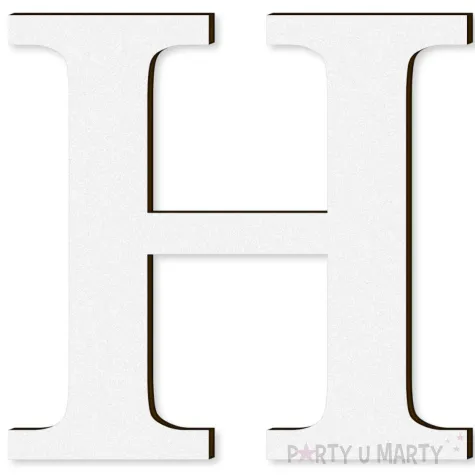 xx litera laminowana times h bialy rozm xl