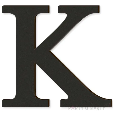 xx litera laminowana times k czarny rozm s