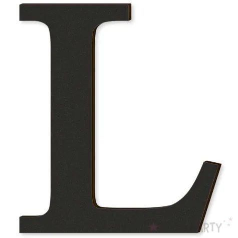 xx litera laminowana times l czarny rozm xl