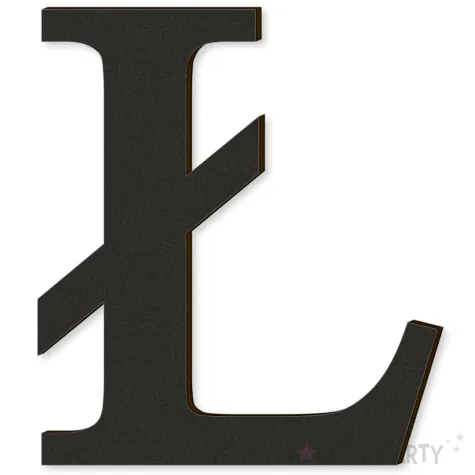 xx litera laminowana times l czarny rozm xl