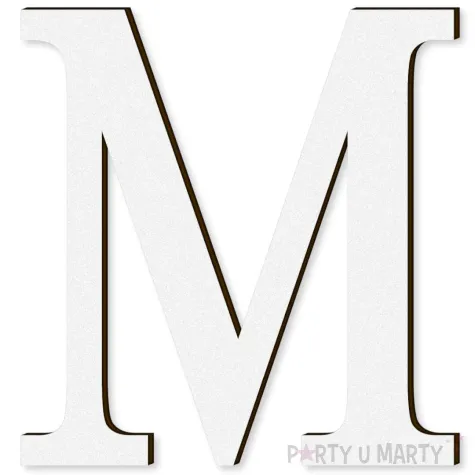 xx litera laminowana times m bialy rozm l