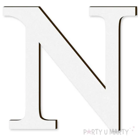 xx litera laminowana times n bialy rozm l