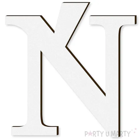 xx litera laminowana times n bialy rozm l