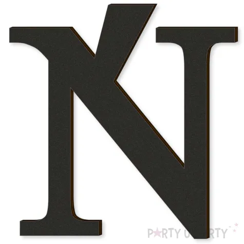 xx litera laminowana times n czarny rozm l