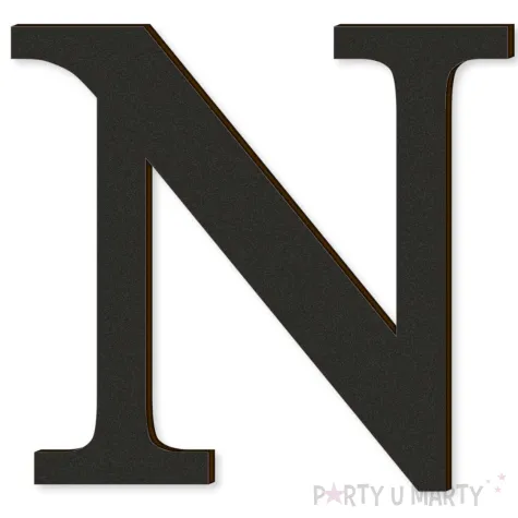 xx litera laminowana times n czarny rozm xl