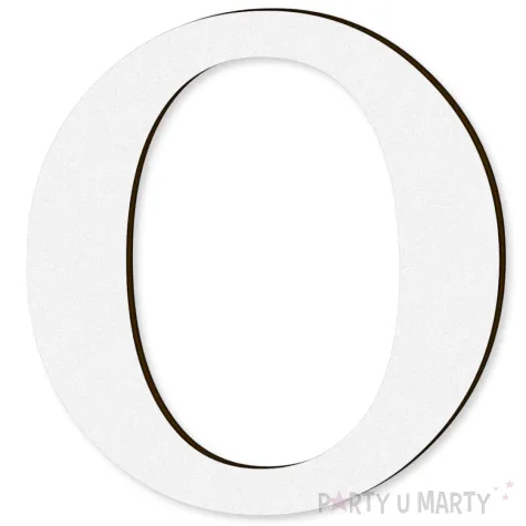 xx litera laminowana times o bialy rozm xl