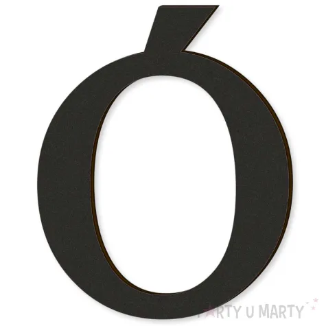 xx litera laminowana times o czarny rozm xl