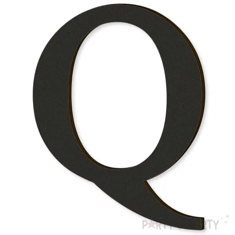 xx litera laminowana times q czarny rozm m