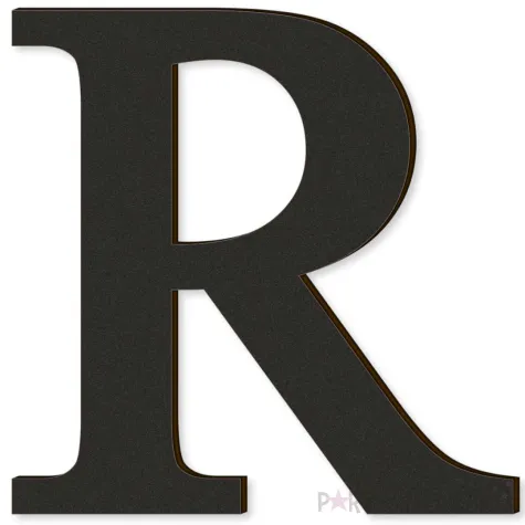 xx litera laminowana times r czarny rozm l