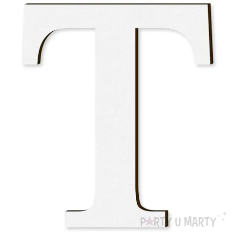 xx litera laminowana times t bialy rozm xl