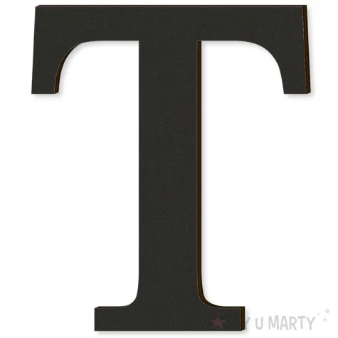 xx litera laminowana times t czarny rozm l