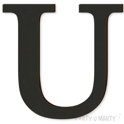 xx litera laminowana times u czarny rozm xl