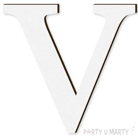 xx litera laminowana times v bialy rozm xl