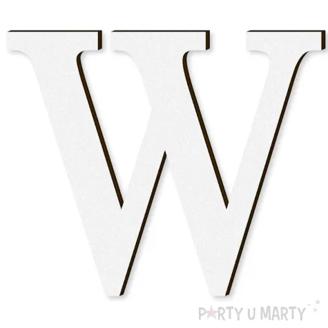 xx litera laminowana times w bialy rozm xl