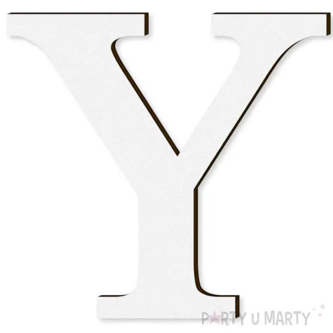 xx litera laminowana times y bialy rozm s