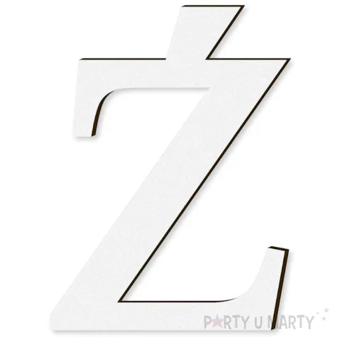 xx litera laminowana times z bialy rozm l