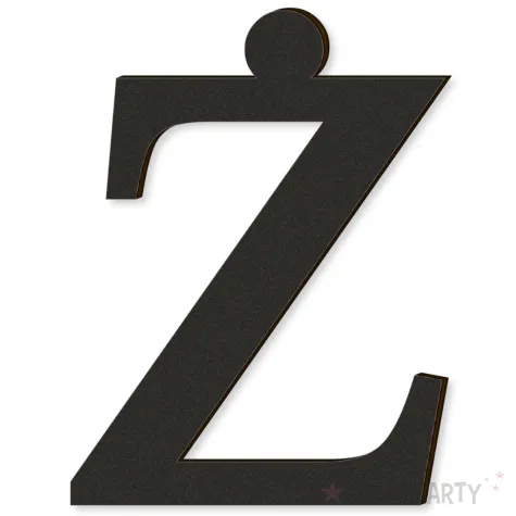 xx litera laminowana times z czarny rozm l
