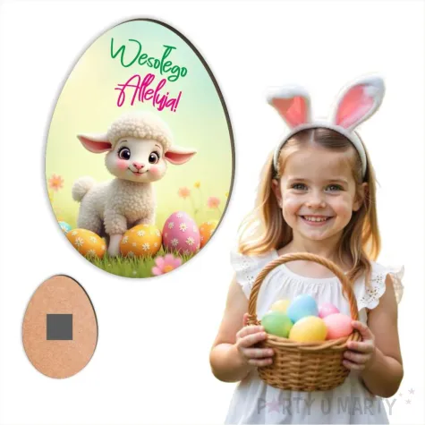 xx magnes na wielkanoc baranek wesolego alleluja