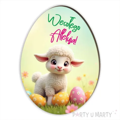 xx magnes na wielkanoc baranek wesolego alleluja