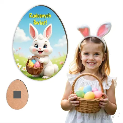 xx magnes na wielkanoc krolik radosnych swiat