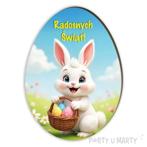 xx magnes na wielkanoc krolik radosnych swiat