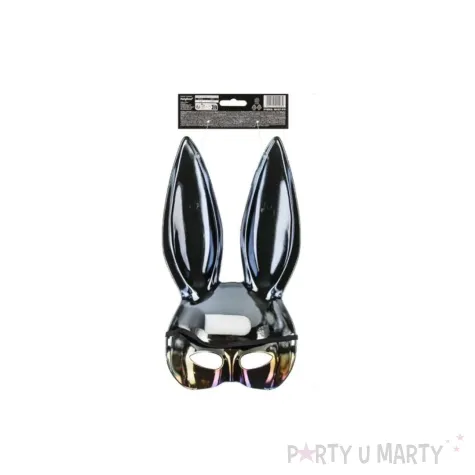 xx maska krolik 16 5x34cm czarny