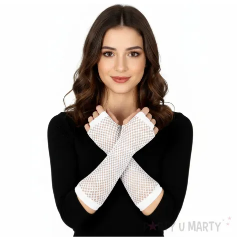 xx mesh gloves 26 cms white