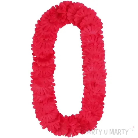 xx naszyjnik hawajski ciemny rozowy 1 2m