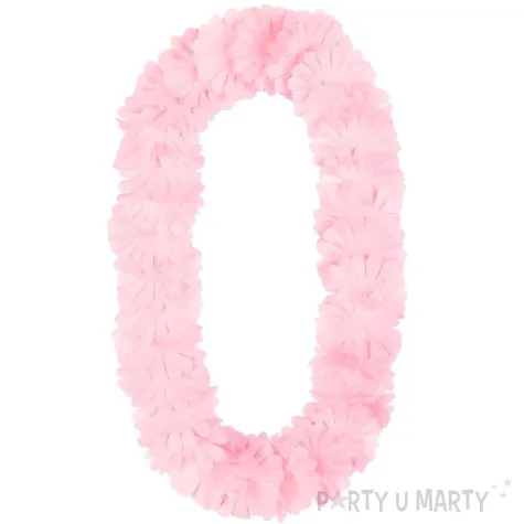 xx naszyjnik hawajski jasny rozowy 1 2 m