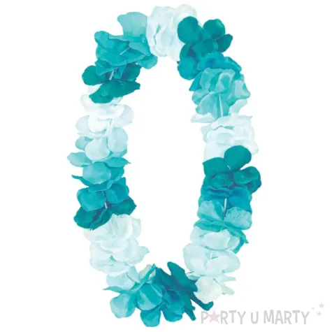 xx naszyjnik hawajski turkusowy 115 cm