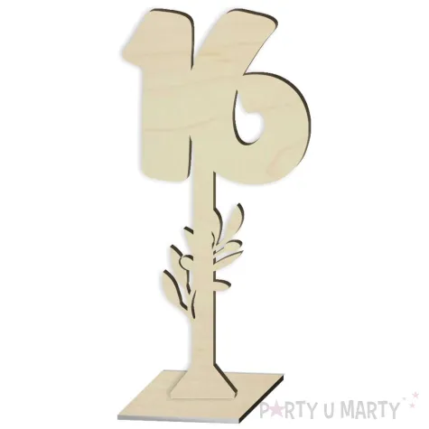 xx numer na stol 16 drewno