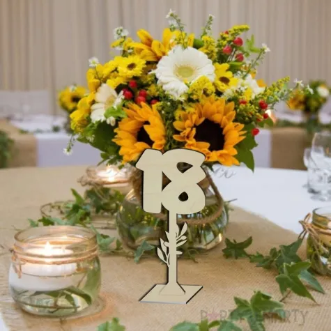 xx numer na stol 18 drewno